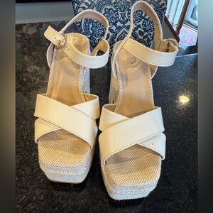 Sam Edelman Trianna Platform Sandals in cream